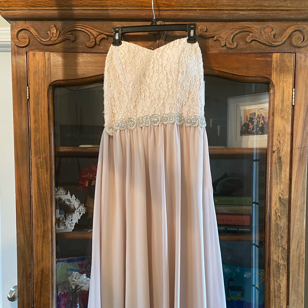 Lace & Chiffon Formal Gown, NWT